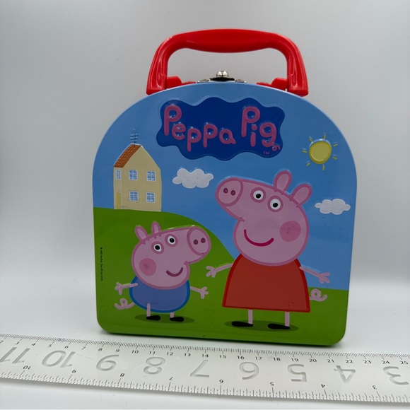 2003 Peppa Pig Metal / Tin Lunch Box - Picture 2 of 12